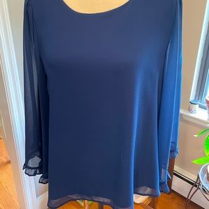 **SOLD**.  1, State - Women’s Navy Fashion Top